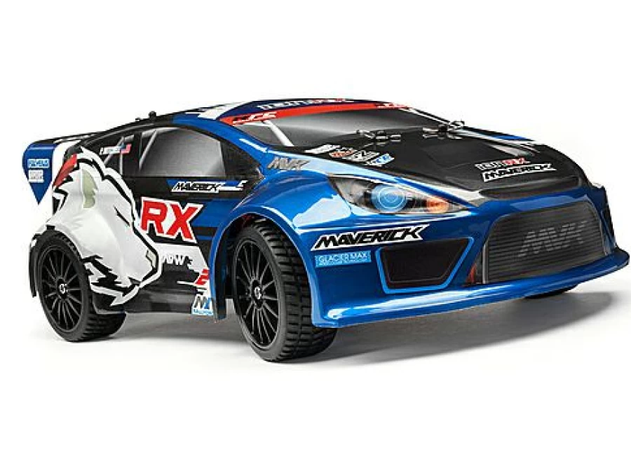 * Bodyshells | Maverick Rally Painted Body Blue With Decals (Ion Rx)