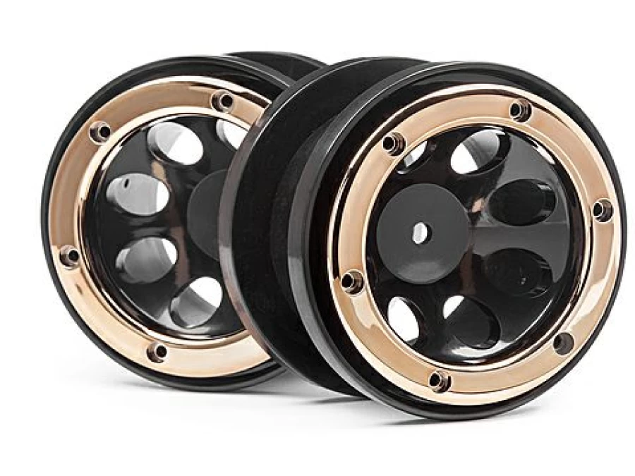 * Wheels | Maverick Wheels W/Gold Beadlocks (2Pcs)