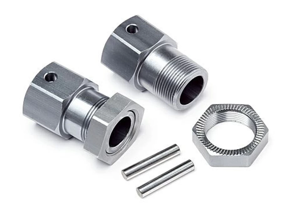 * Rc Model Spares | Maverick Wheel Hexes, Pins With Nuts Pr (Blackout Mt)
