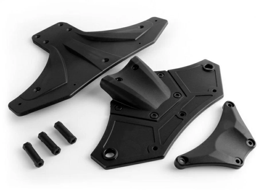 * Rc Model Spares | Maverick Quantum R Bumper Mount Set (Front/Rear)