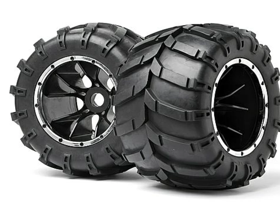* Wheels | Maverick Mounted Wheels And Tyres 2 Pcs (Blackout Mt)