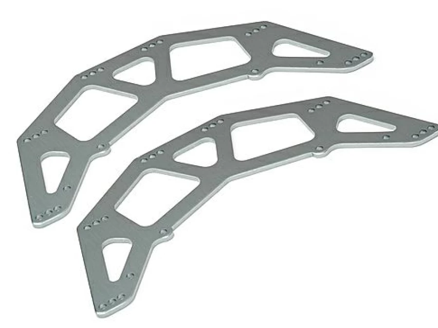 * Rc Model Spares | Maverick Chassis Side Plate Gunmetal 2Pcs (Scout Rc)